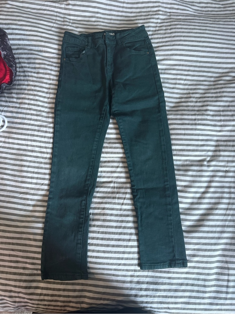Kids' Straight Jeans in Dark Green